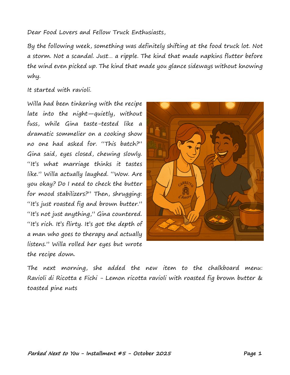 First page of Parked Next to You Installment 5